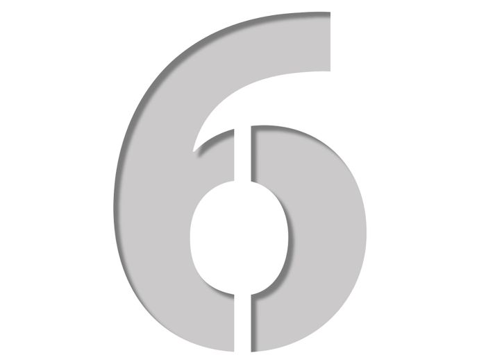 Šabloon number Plage 9,5 x 9,5 cm