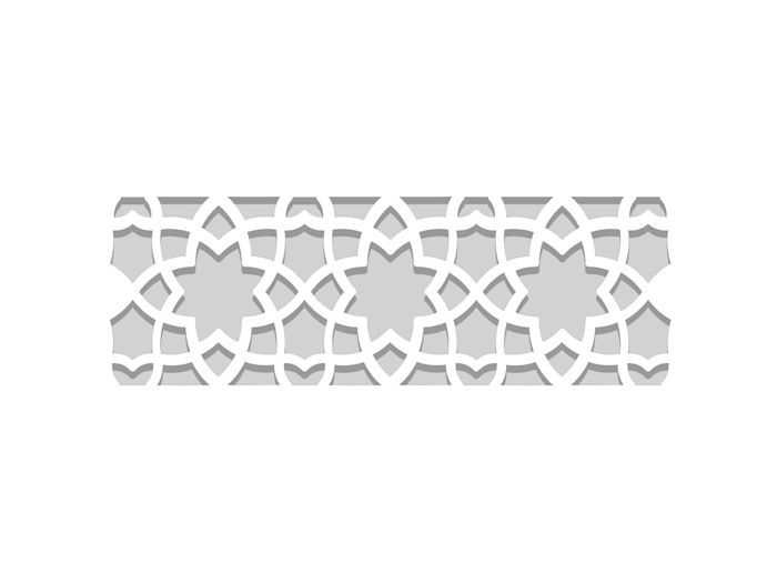 Šabloon Oriental 40 x 15 cm