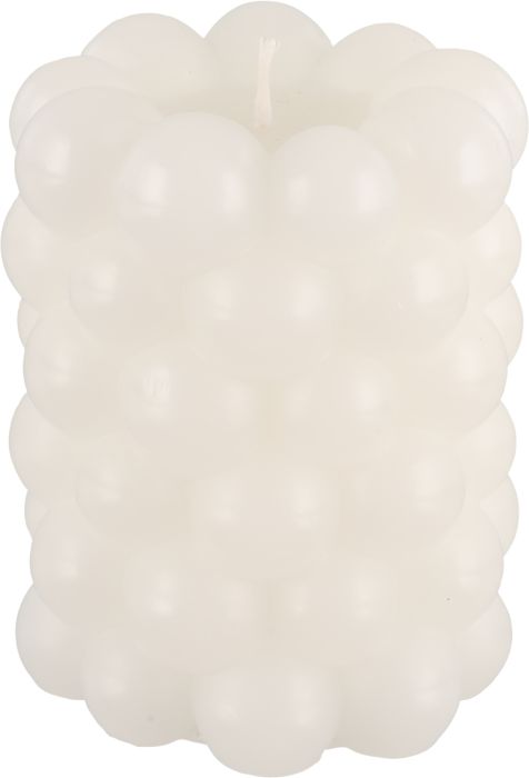 Küünal mullid 7 x 9 cm, valge
