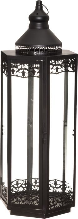 Latern Rosalie 26 x 26 x 69,5 cm, must