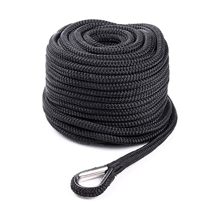 Ankruots Qvarken Dockline kousiga must 12 mm x 35 m