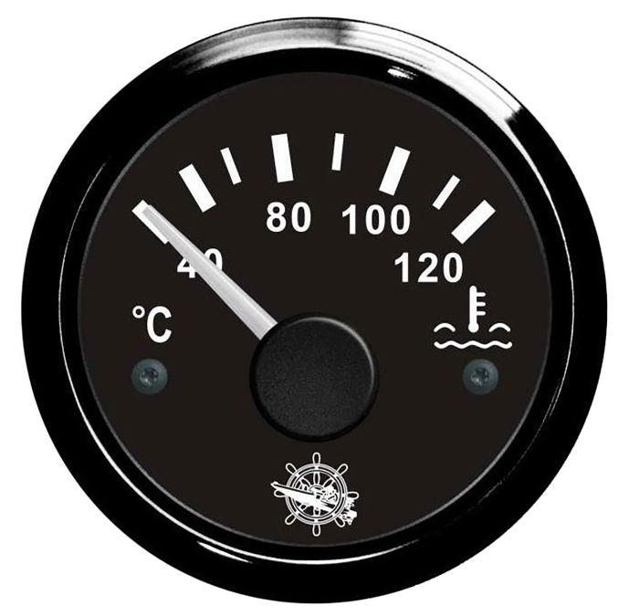 Veetermomeeter Osculati 12/24 V must Ø 57 mm