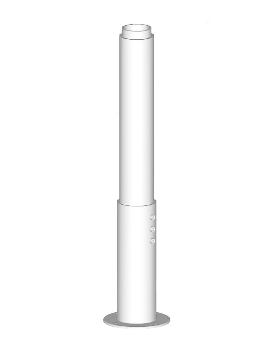 Trepi tugipiilar Atrium Dixi valge RAL9003