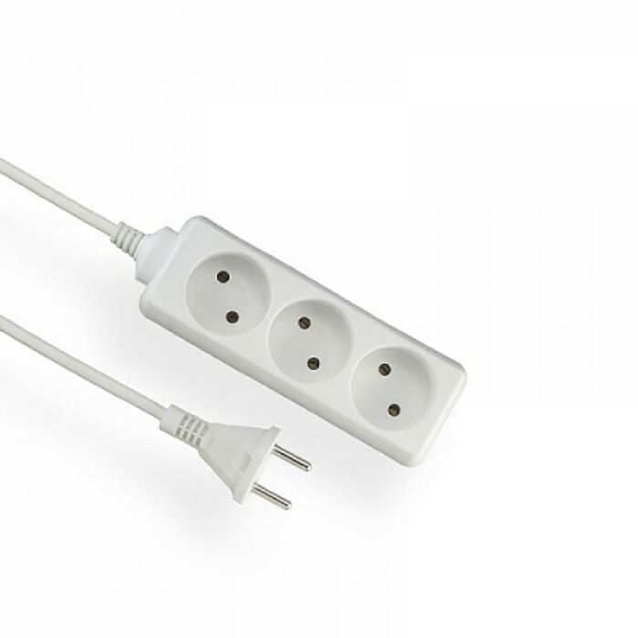 Pikendusjuhe 3-pesaga 1,5 m, valge