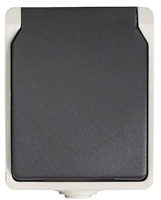 Pistikupesa 1-ne hall IP44