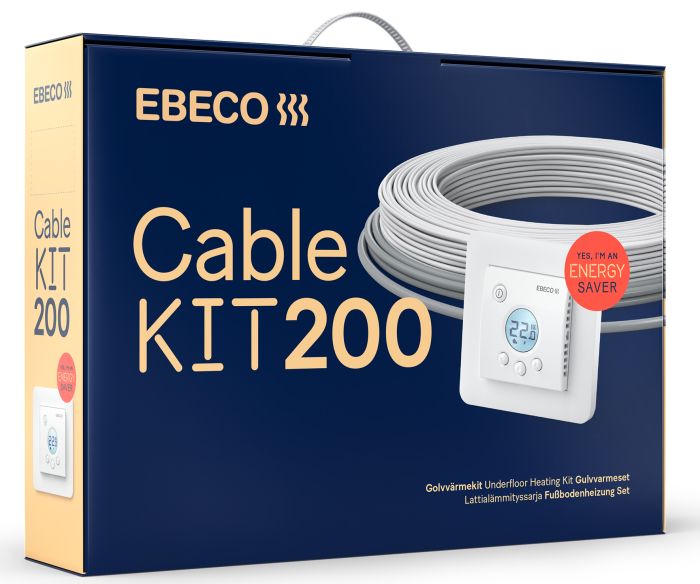 Põrandaküttekaabel Ebeco Cable kit 200, 100 W 8,9 m