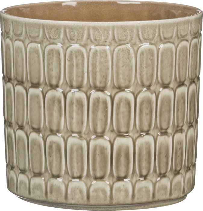 Ümbrispott Scheurich Luna 14 cm, beež