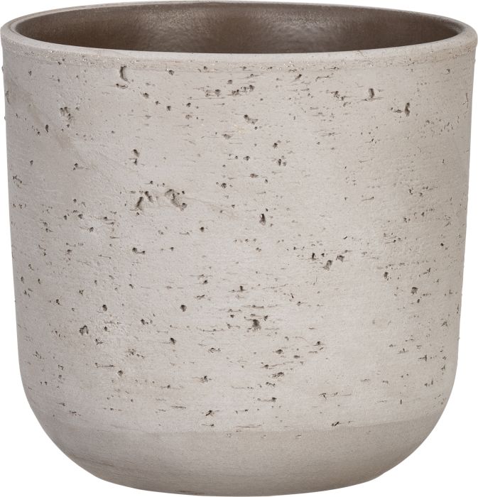 Ümbrispott Scheurich Basalto 15 cm, savihall