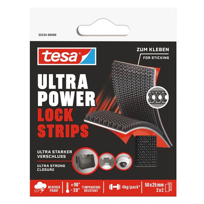 Ultra Power Lock Strips tesa ribad 5 cm x 25 mm 2 tk/pk