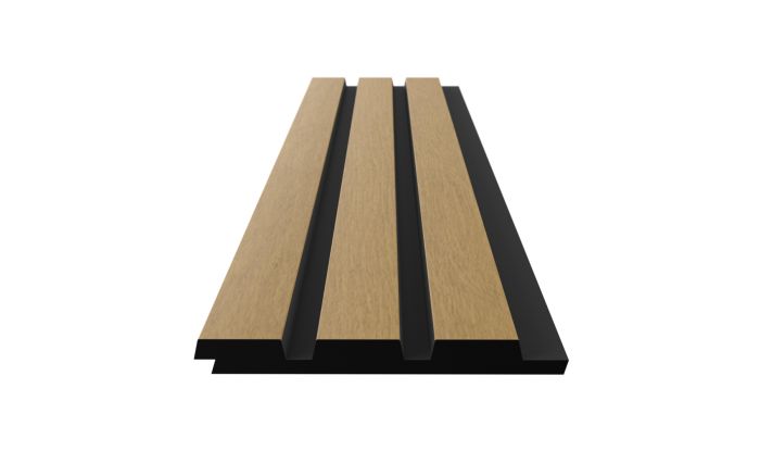 Ribipaneel Stocksund hele tamm 12 x 122 x 2600 mm