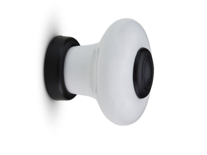 Mööblinupp Habo Erik valge/must 37 mm