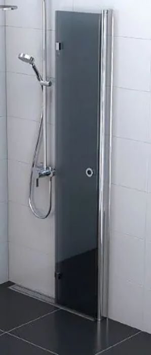 Kokkuvolditav Nordium dušisein 90 x 195 cm hall klaas kroom