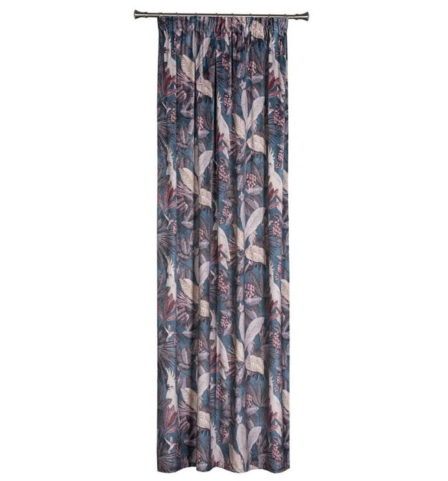 Kardin Parrot 140 x 260 cm, teal