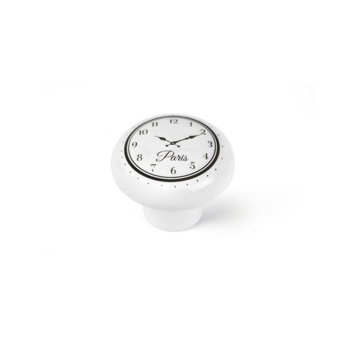 Mööblinupp REI valge/must portselan 40 mm