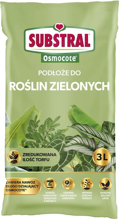 Lehtdekoratiivsete taimede muld + Osmocote® 3 l