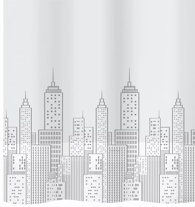 Dušikardin Diaqua Peva Skyline hall/valge 180 x 200 cm