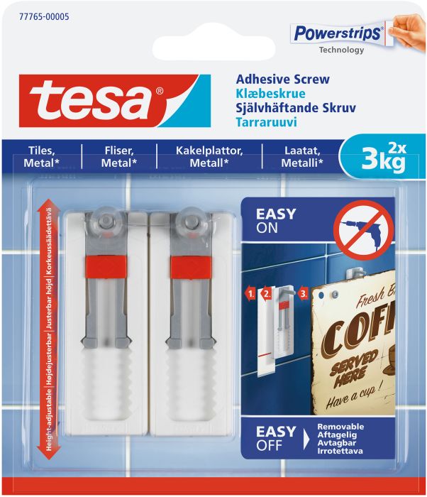 Reguleeritav nagi Tesa 3 kg 2 tk