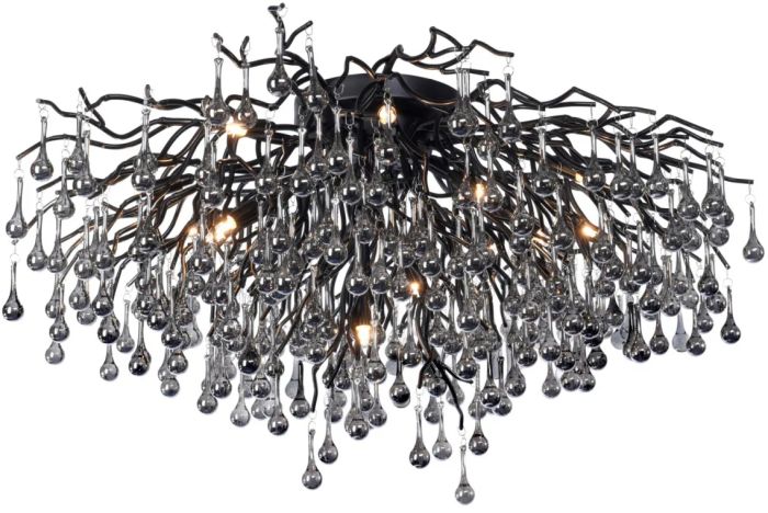 Laevalgusti Paul Neuhaus Icicle Ø 100 cm must