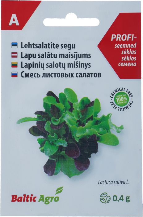 Lehtsalatite segu Baltic Agro