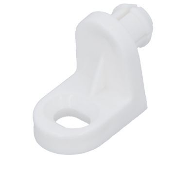 Riiulikandur valge plastik