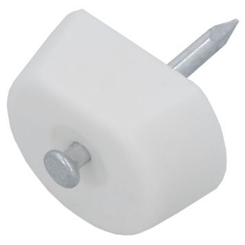 Riiulikandur valge plast