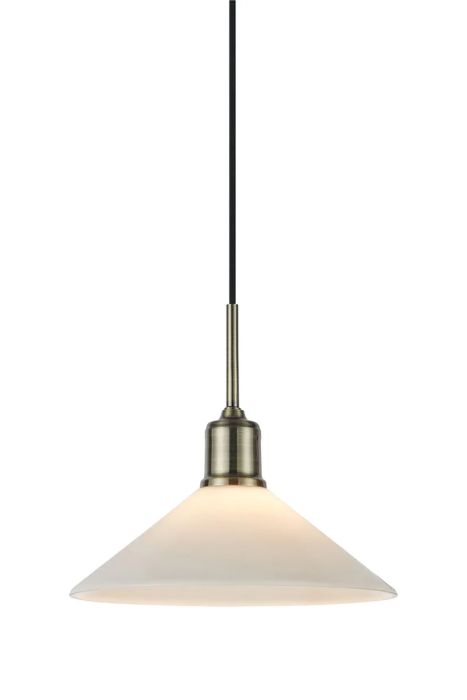 Rippvalgusti Markslöjd Vela 25 cm messing/valge