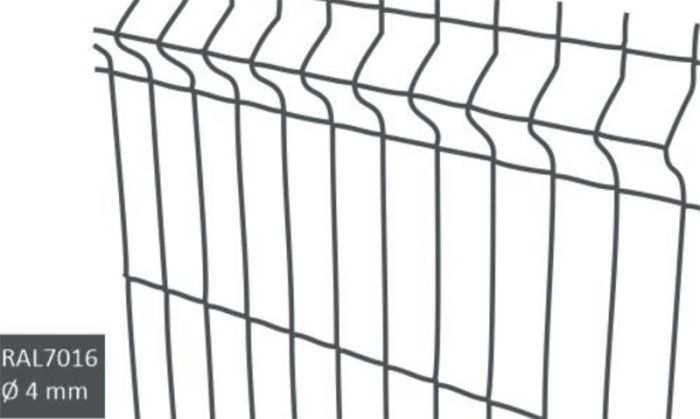Aiapaneel AB Polar 3D 4mm RAL7016 103 x 250 cm, hall