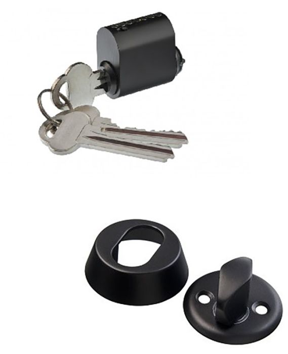 Südamiku komplekt Valnes must 13 mm