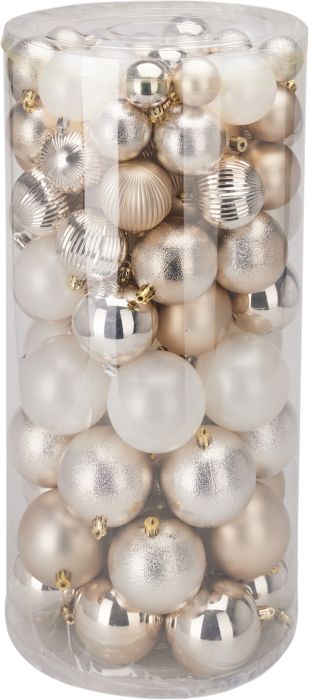 Kuuseehete valik 100 tk/pk, valge/kuldne