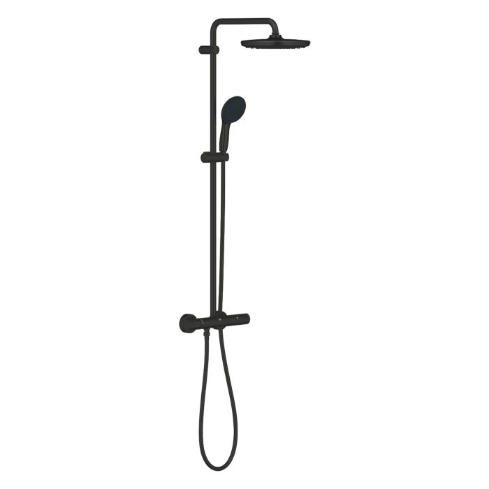 Dušikomplekt Grohe Vitalio Start System 250 mattmust