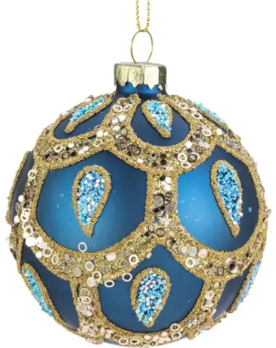 Kuuseehe pall 8 cm, türkiissinine