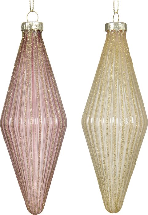 Kuuseehe klaasornament valik 14,5 cm