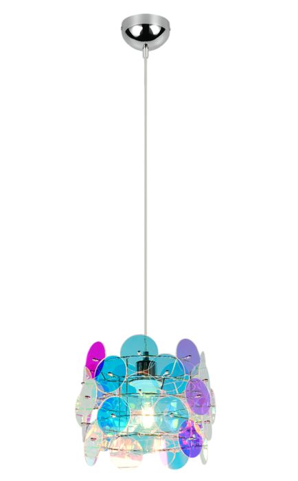 Rippvalgusti Trio Iride i Ø 25 cm kroom