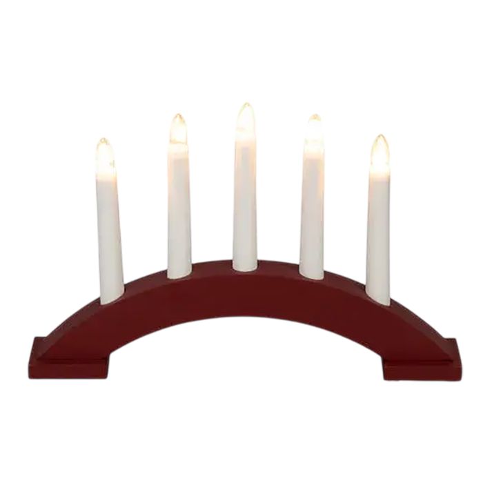 Küünlajalg Konstsmide 5-osaline punane