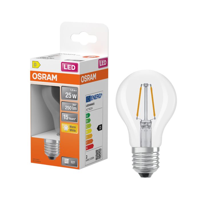 LED-lamp Osram Star Classic A25 E27 1,8 W 250 lm 2700 K