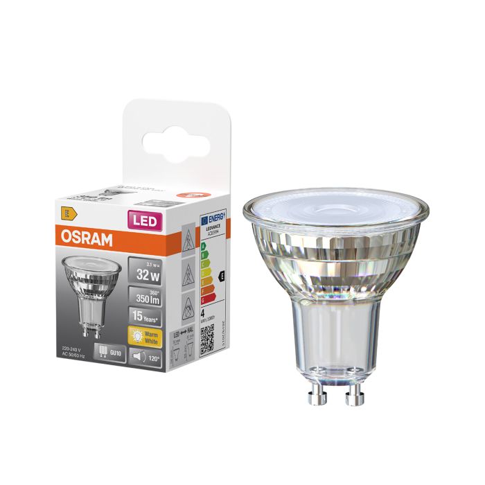 LED-lamp  Osram Star PAR16 GU10 3,1 W 350 lm 2700 K 120° 1 tk/pk