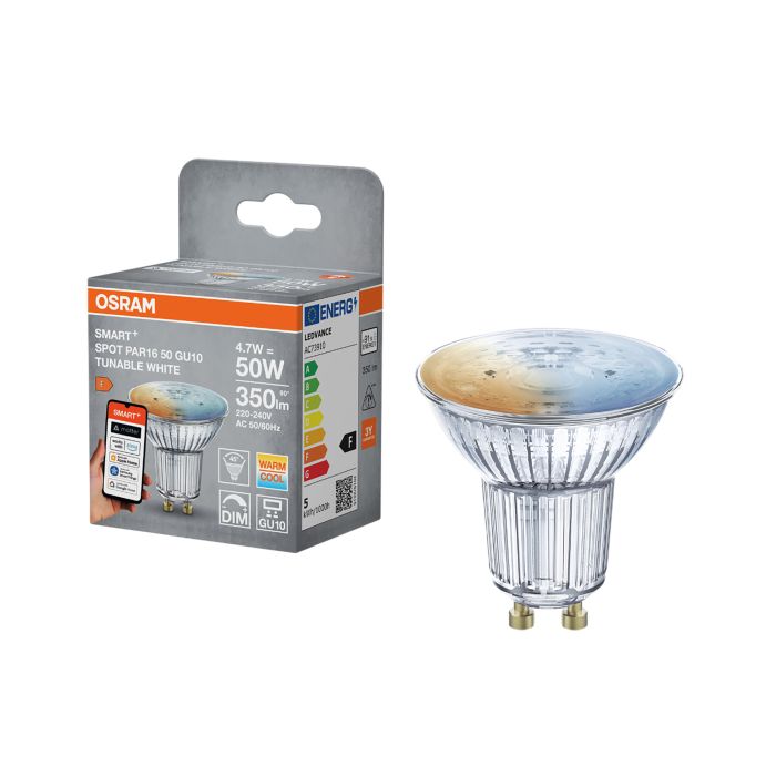 LED-lamp  Osram Smart+ WiFi DIM GU10 4,7 W 350 lm TW 2700–6500 K 1 tk/pk