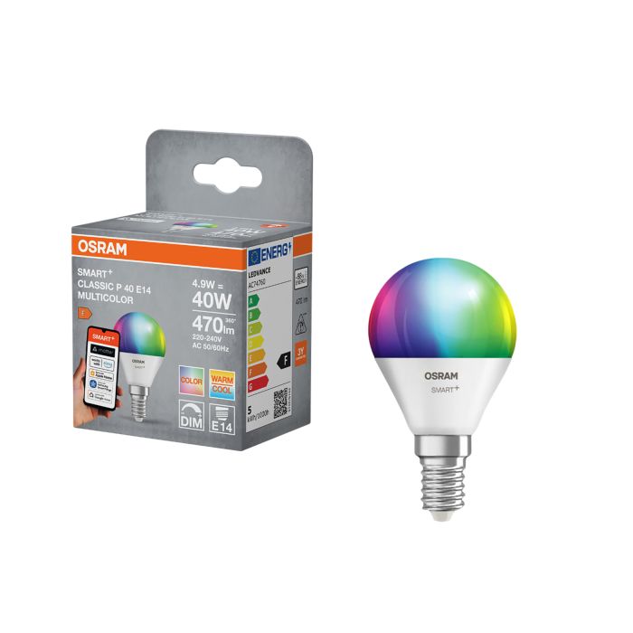 LED-lamp Osram SMART+ MATTER RGBW 47 E14 4,9W 2700K