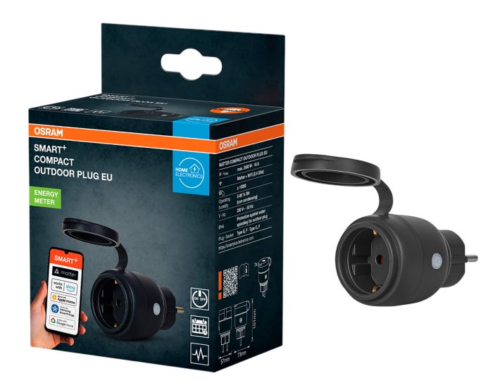 Nutipistikupesa Ledvance Matter Smart + WiFi IP44, must