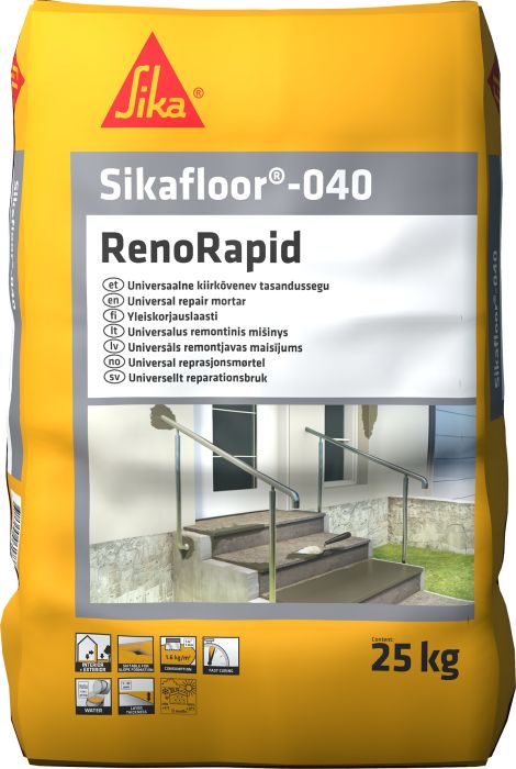 Universaalne parandus- ja tasandussegu Sikafloor®-040 RenoRapid 25 kg