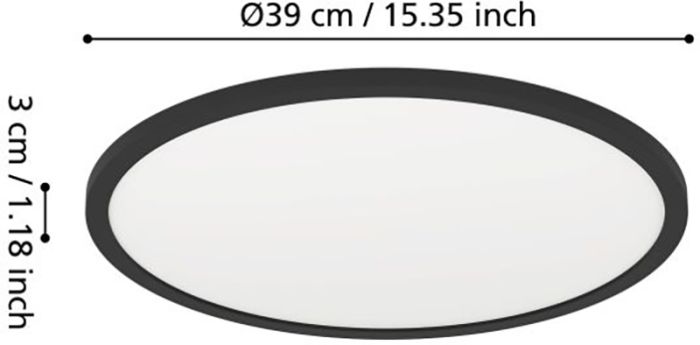 Välisvalgusti Eglo Minerario Ø 39 cm IP54