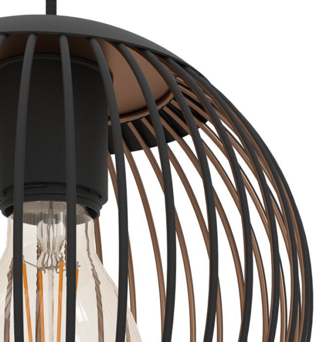 Rippvalgusti Eglo Almanzora 77 cm must/vask