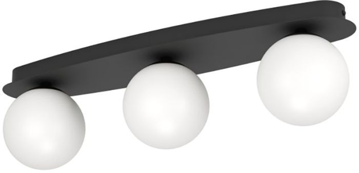 Seinavalgusti Castrovido 3-osaline 3×G9 must IP44