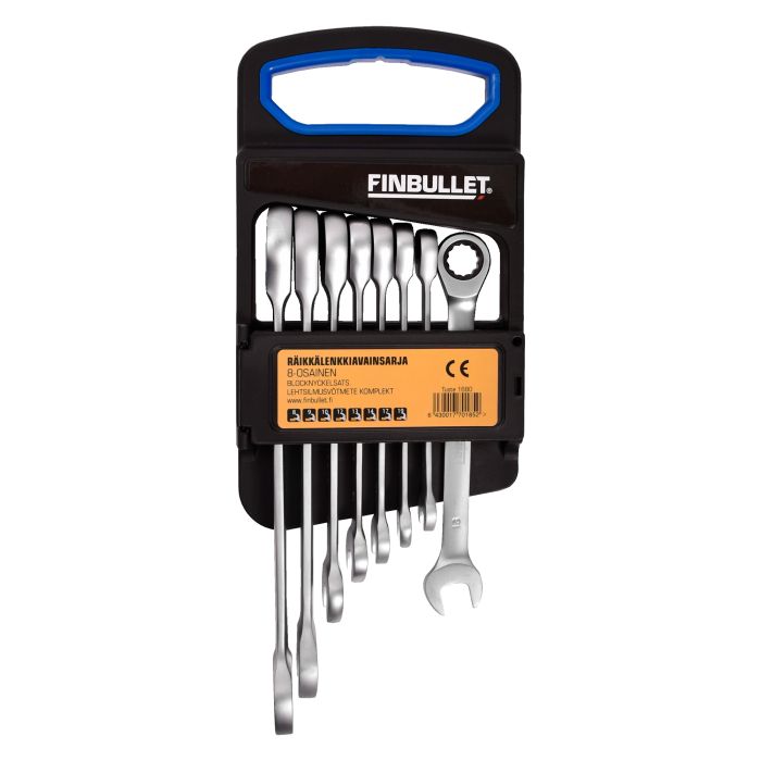 Lehtsilmusvõtmete komplekt Finbullet 8-19 mm 8-osaline