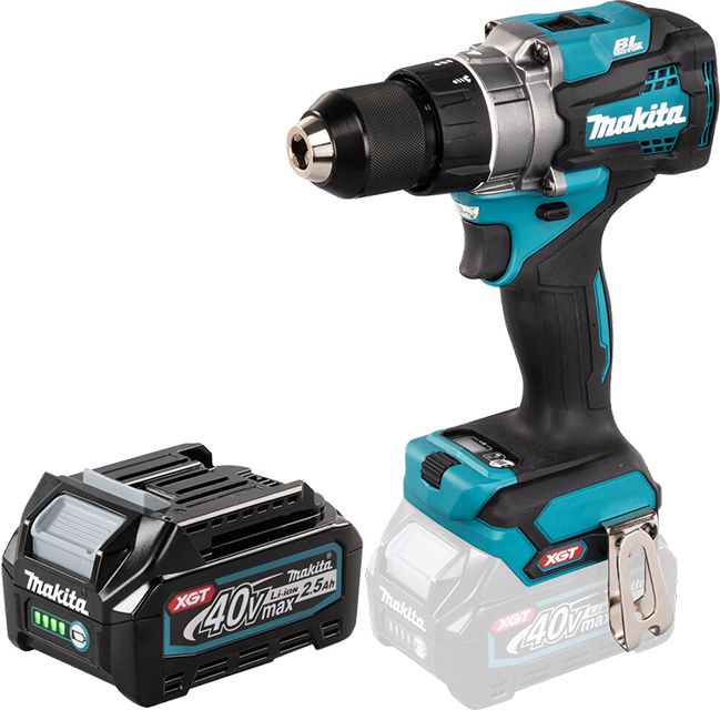Akutrell Makita DF001GZ 40 V ja aku Makita BL4025 XGT 40 V 2,5 Ah