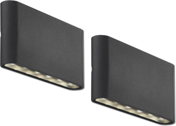 2 LED-välisvalgustit Nordlux Kinver must