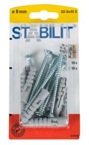 Tüübel kruviga Stabilit 8 x 40 mm