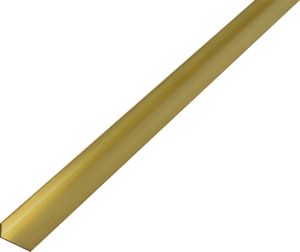 Nurkprofiil messing 20 x 15 x 1000 mm