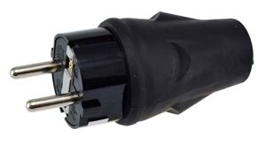 Pistik ElectroGear maandusega must