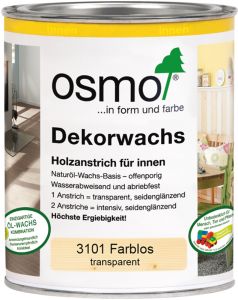Tooniv õlivaha läbipaistev Osmo 3111 värvitu